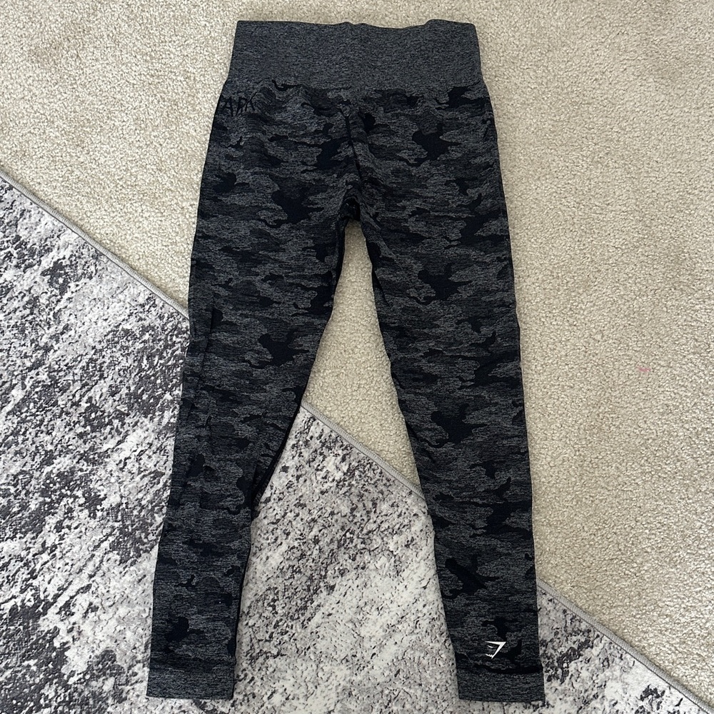 Gymshark Camo Seamless Leggings - Black - Picture 4 of 6